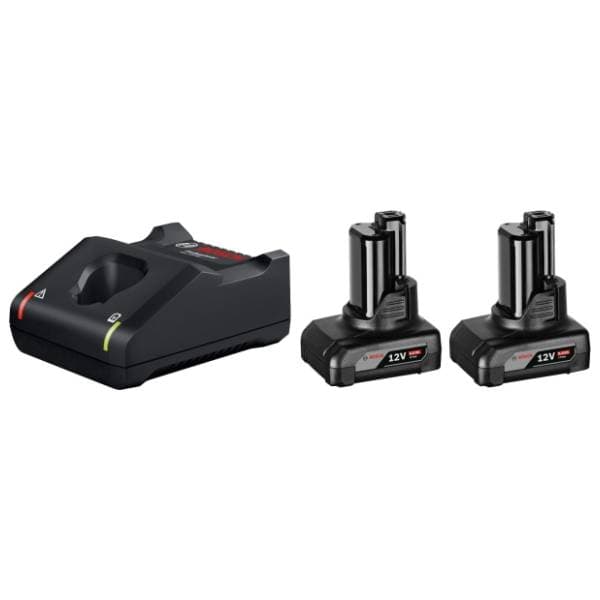 BOSCH starter set 2 x akumulator GBA 12V 6,0 Ah + punjač GAL 12V-40 0