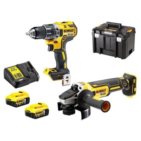 DeWALT DCK2020P2T set bušilica-odvijač i brusilica 0