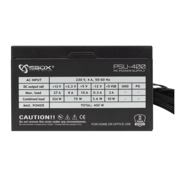 S BOX kućište PCC 180 ATX + PSU 400 6