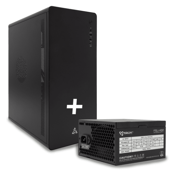 S BOX kućište PCC 500 + PSU 400 Black 0