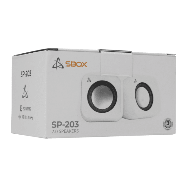S BOX zvučnici za kompjuter SP 203 beli 4