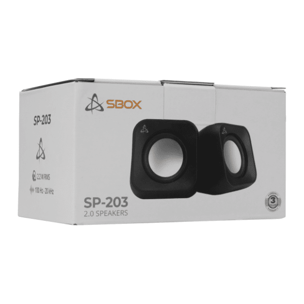 S BOX zvučnici za kompjuter SP 203 crni 4