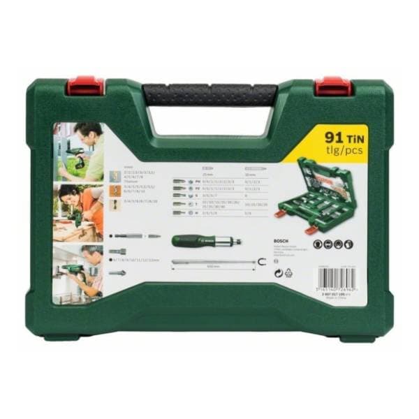 BOSCH 91-delni V-Line TiN set burgija i bitova 2607017195 1