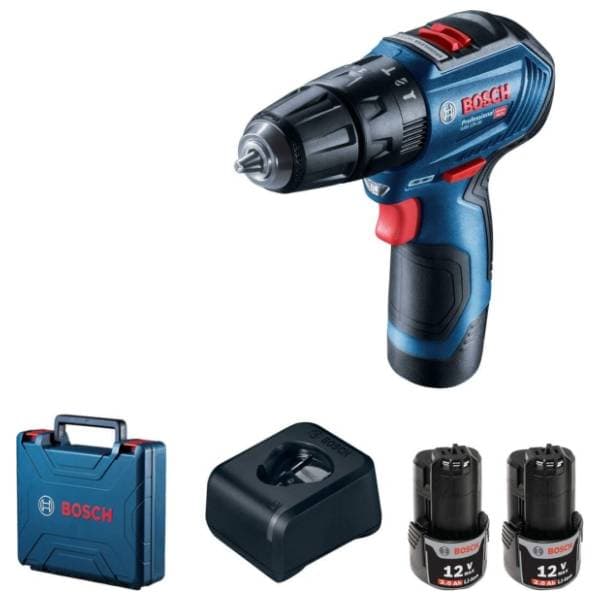 BOSCH GSB 12V-30, 2x2,0Ah vibraciona bušilica 0