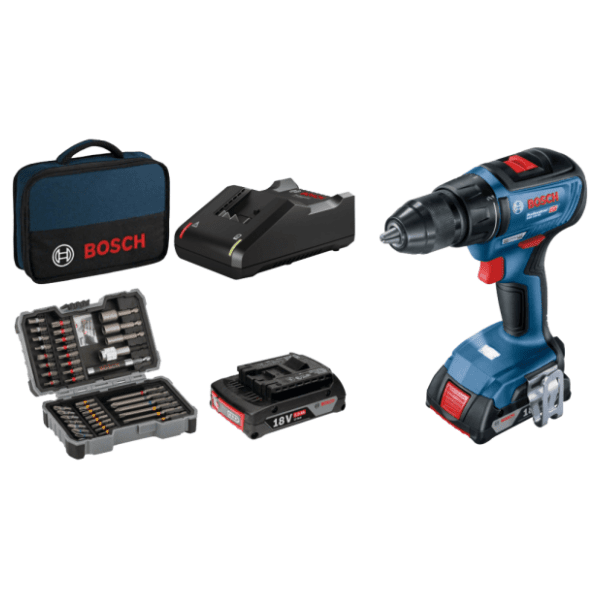 BOSCH GSR 18V-50 aku bušilica + 43 set pribora 06019H5004 0