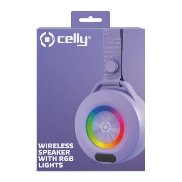 CELLY bluetooth zvučnik Lightbeat ljubičasti 2