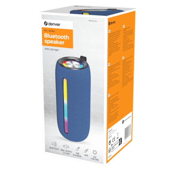 DENVER bluetooth zvučnik BTL-360BU plavi 2