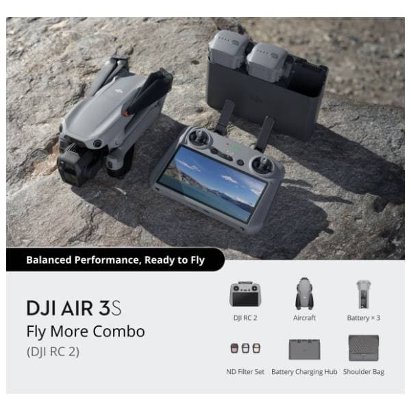 DJI Air 3S Fly More Combo (DJI RC 2) dron sa Smart daljinskim upravljačem 5