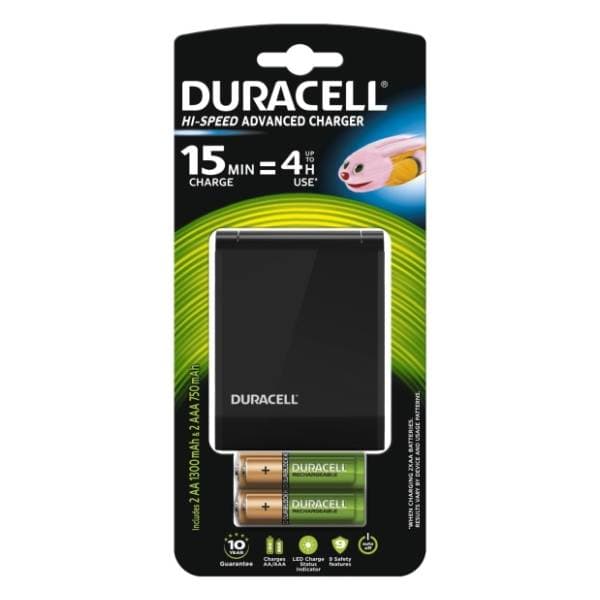 DURACELL CEF 27 punjač za baterije + 2xAA/2xAAA 0