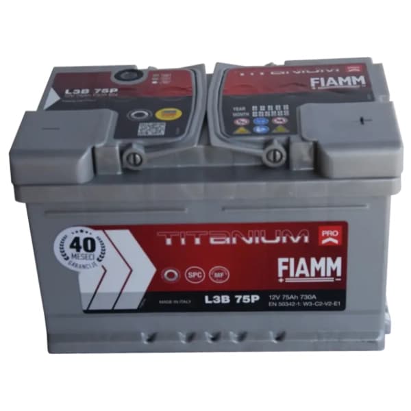 FIAMM akumulator 75Ah 730A desno+ 0