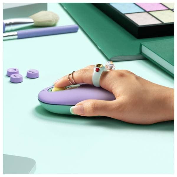 LOGITECH bežični miš POP Lilac Emoji 6