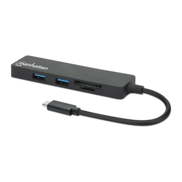MANHATTAN USB Hub 3-port USB 3.2 + SD/microSD čitač kartica (164948) 1