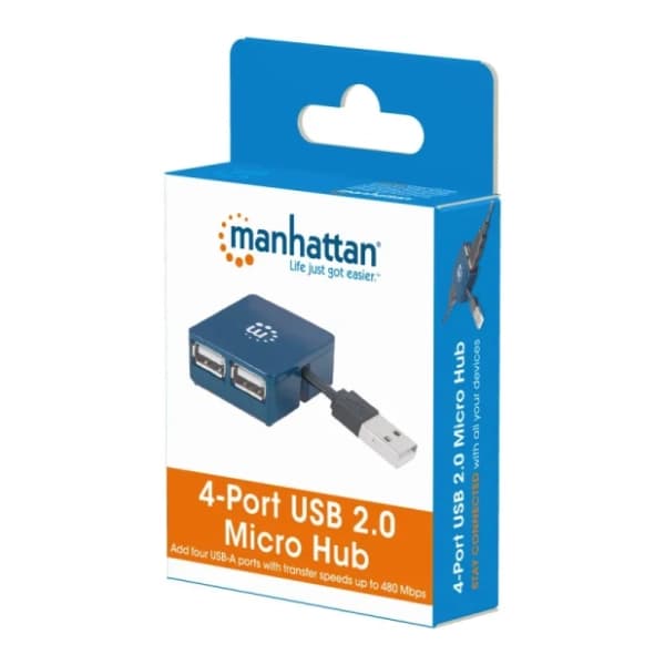 MANHATTAN USB Hub 4-in-1 USB 2.0 (160605) plavi 6