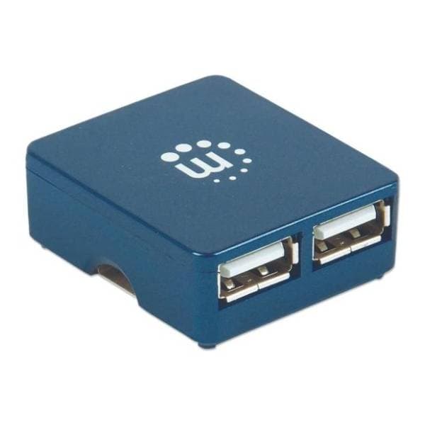 MANHATTAN USB Hub 4-in-1 USB 2.0 (160605) plavi 4