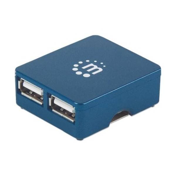 MANHATTAN USB Hub 4-in-1 USB 2.0 (160605) plavi 2