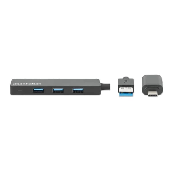 MANHATTAN USB Hub 4-Port USB 3.2 USB-C/USB-A Combo (180863) 3