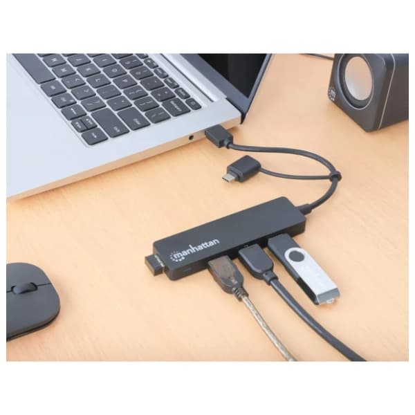 MANHATTAN USB Hub 4-Port USB 3.2 USB-C/USB-A Combo (180863) 4