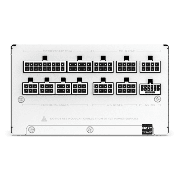 NZXT napajanje C1000 Gold ATX 3.X 1000W (PA-0G2BW-EU) belo 2