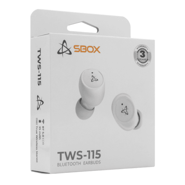 S BOX slušalice EB-TWS115 bele 4