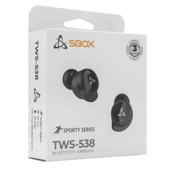 S BOX slušalice EB-TWS538 crne 4