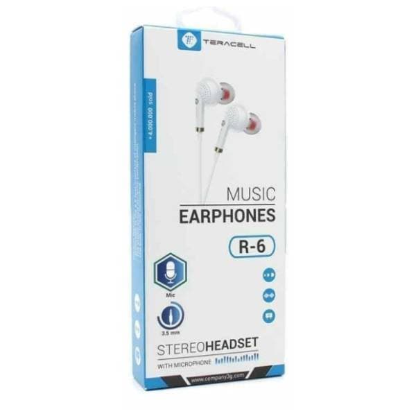 TERACELL slušalice Evolution R6 bele 1