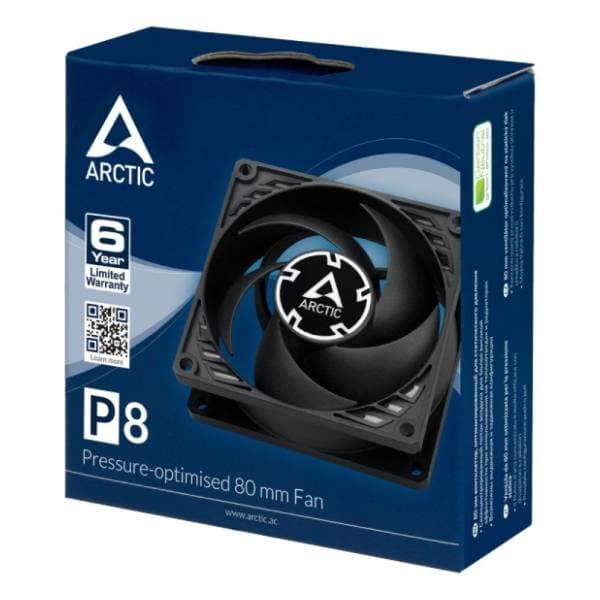ARCTIC P8 Black ventilator za PC (ACFAN00147A) 3