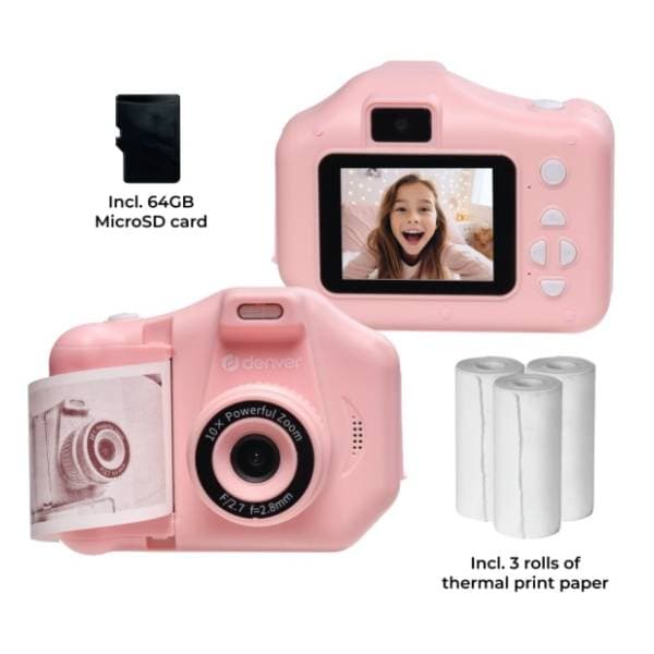 DENVER KPC-1370P Pink Instant dečji fotoaparat 6