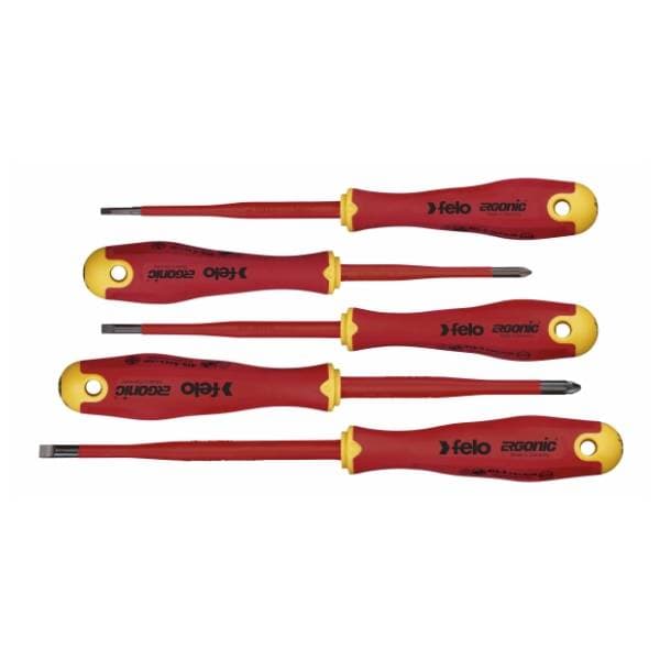 FELO set dielektrični šrafcigeri Ergonic VDE E-slim 41385398 0