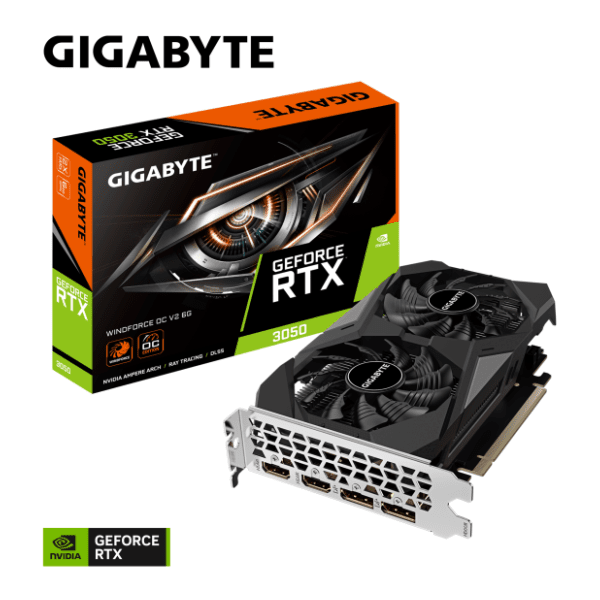 GIGABYTE nVidia GeForce RTX 3050 WINDFORCE OC V2 6GB GDDR6 96-bit grafička kartica 7