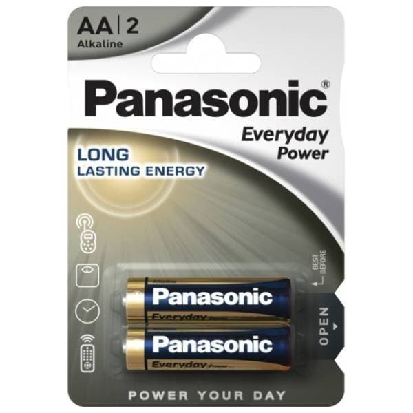 PANASONIC alkalne baterije AA LR6EPS/2BP 2kom 0