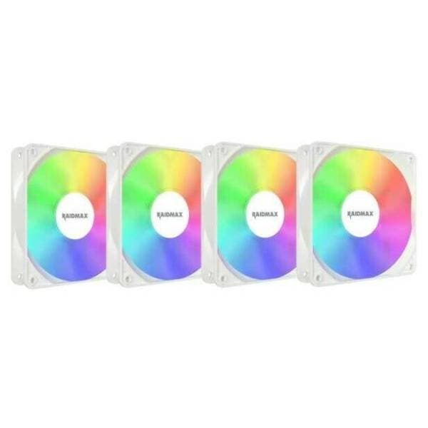 RAIDMAX White Infinity 4x 120mm X-Air ARGB ventilator za PC 0