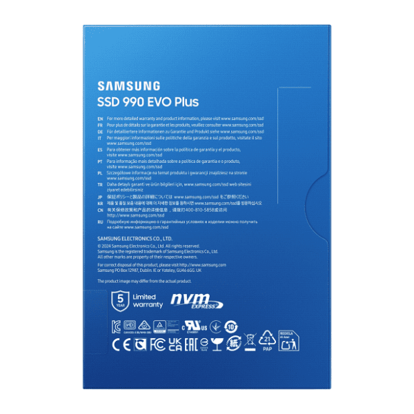 SAMSUNG SSD 4TB 990 EVO Plus MZ-V9S4T0BW 7