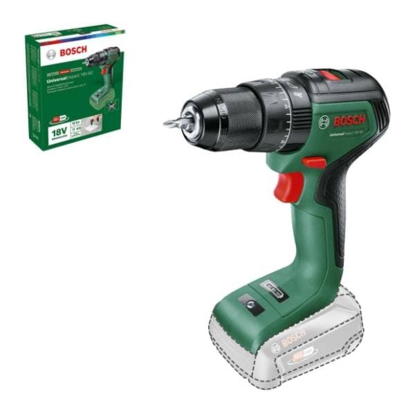 BOSCH UniversalImpact 18V-60 Solo 06039D7100 aku vibraciona bušilica 0