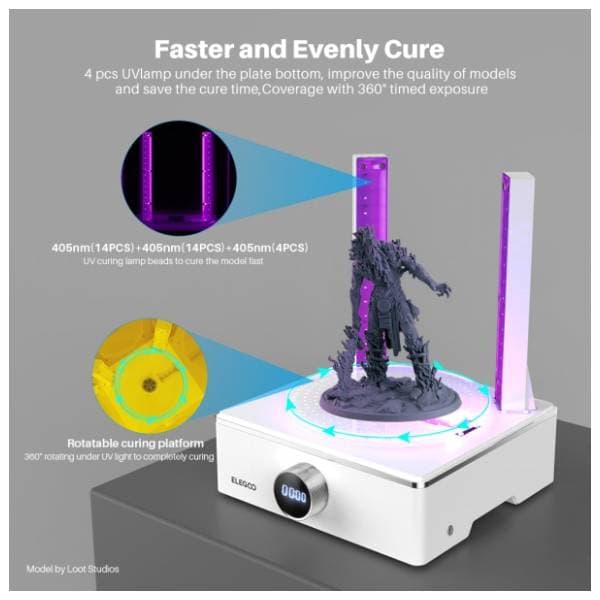 ELEGOO Mercury XS Bundle mašina za čišćenje i sušenje 3D modela 1