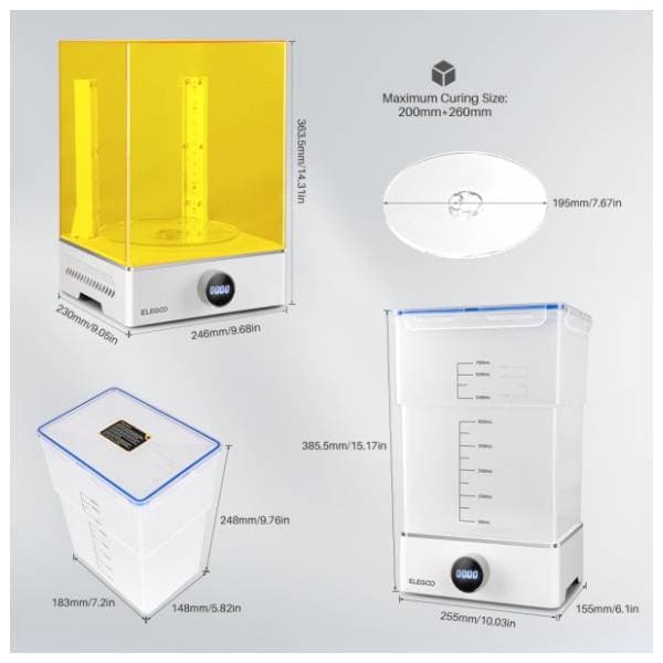 ELEGOO Mercury XS Bundle mašina za čišćenje i sušenje 3D modela 2