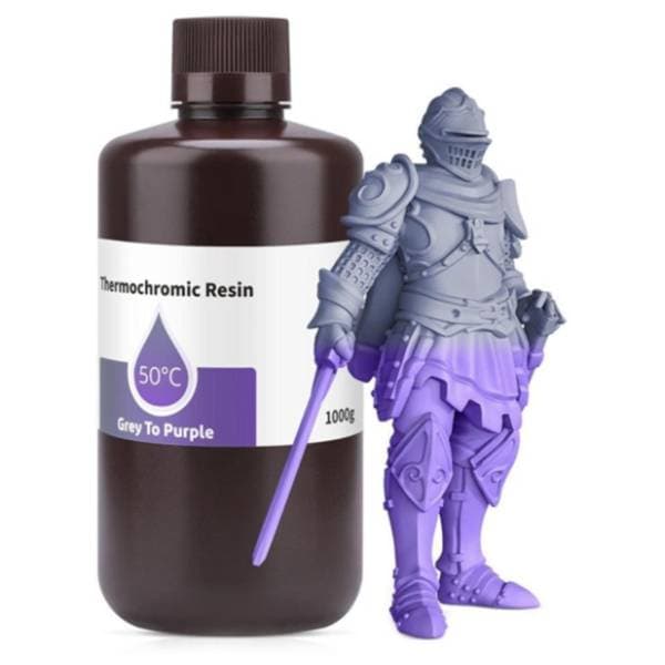 ELEGOO Thermochromic 1kg sivo/ljubičasti resin za 3D štampače 0