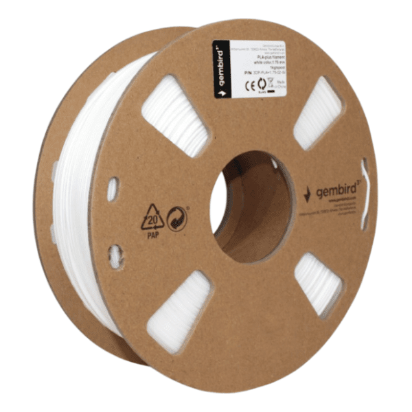 GEMBIRD 1,75mm kotur 1kg beli filament za 3D štampač 0