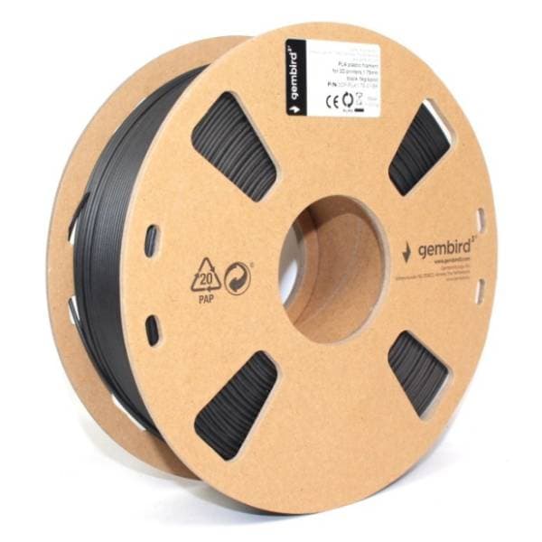 GEMBIRD 1,75mm kotur 1kg crni filament za 3D štampač 0