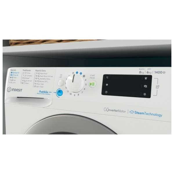 INDESIT mašina za pranje i sušenje veša BDE 86436 WSV EE 2