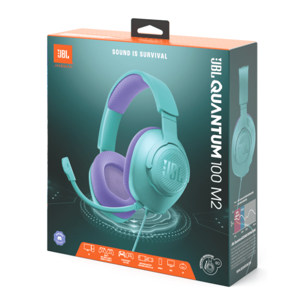 JBL slušalice Quantum 100M2 Cyan 8