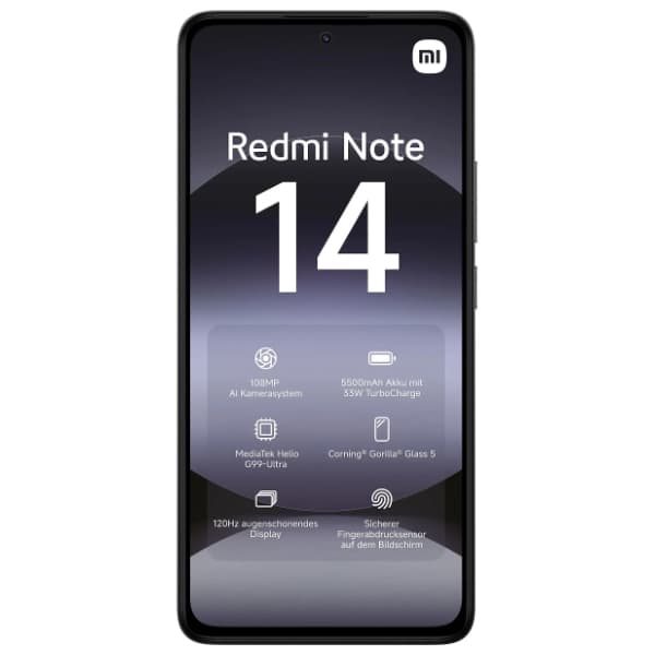 XIAOMI Redmi Note 14 8/256GB Midnight Black 6