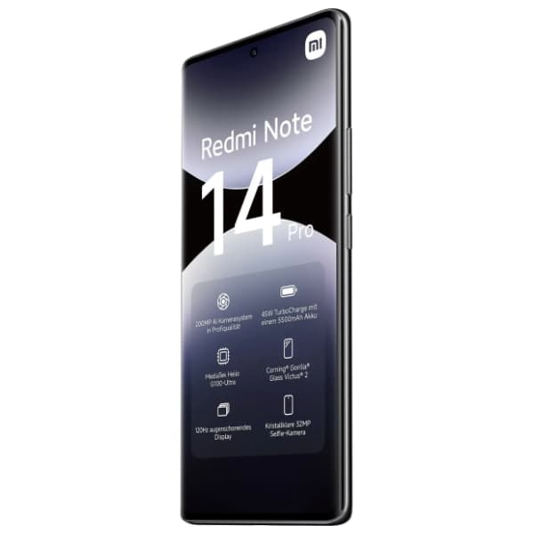 XIAOMI Redmi Note 14 Pro 8/256GB Midnight Black 12