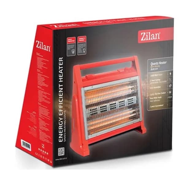 ZILAN kvarcna grejalica ZLN1114 crvena 5