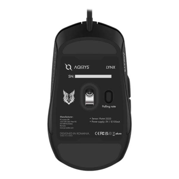 AQIRYS miš Lynx Black 6