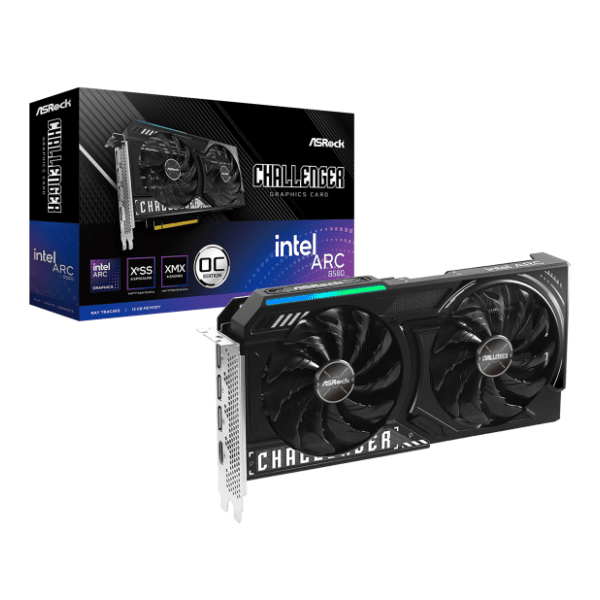 ASRock Intel Arc B580 Challenger OC 12GB GDDR6 192-bit grafička kartica 0