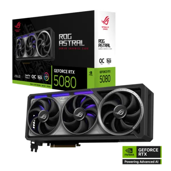 ASUS nVidia GeForce RTX 5080 ROG Astral OC Edition 16GB GDDR7 256-bit grafička kartica 14