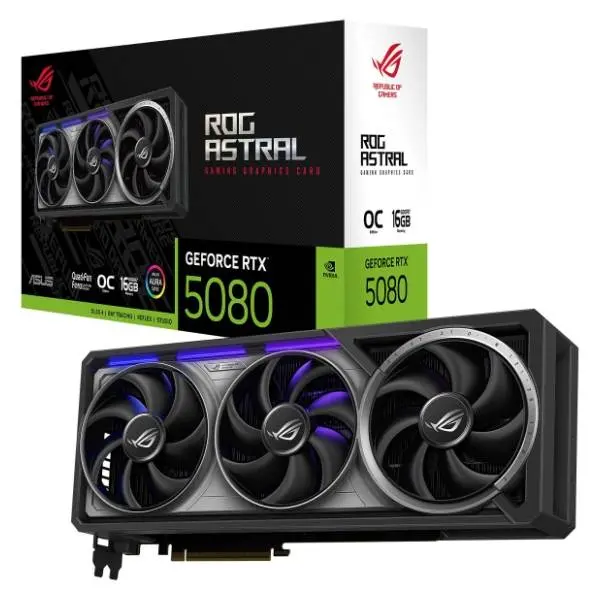 ASUS nVidia GeForce RTX 5080 ROG Astral OC Edition 16GB GDDR7 256-bit grafička kartica 0
