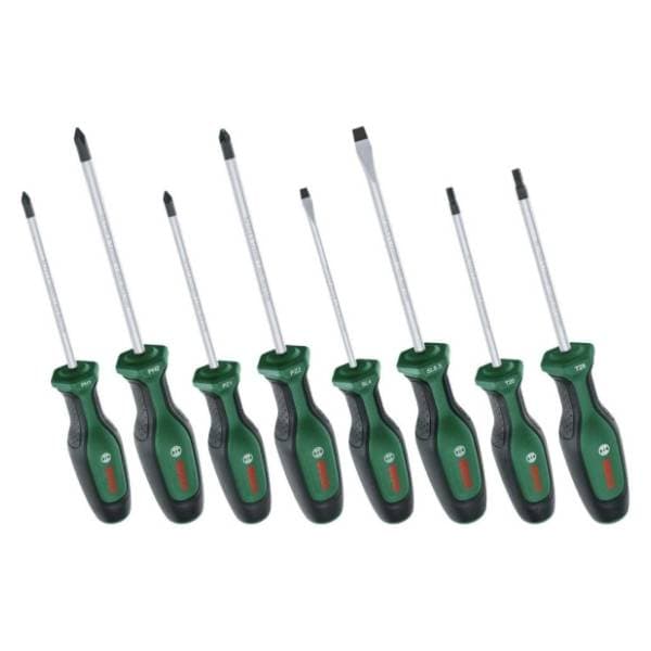 BOSCH 1600A02BX8 8-delni set odvijača PH/PZ/SL/TX 0
