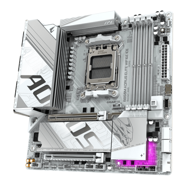 GIGABYTE B850M AORUS ELITE WIFI6E ICE (rev. 1.0) matična ploča 1