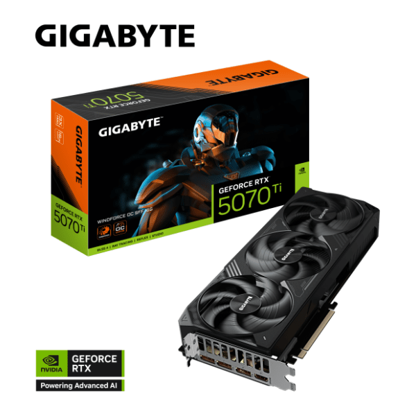 GIGABYTE nVidia GeForce RTX 5070 Ti WINDFORCE OC SFF 16GB GDDR7 256-bit grafička kartica 10